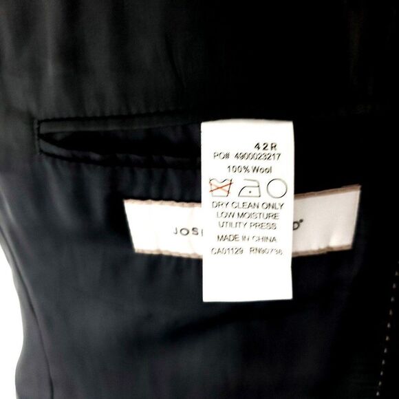 Joseph Abboud Wool 2 Button Blazer 40R Or Slim Fit 42R Gray - Picture 8 of 10